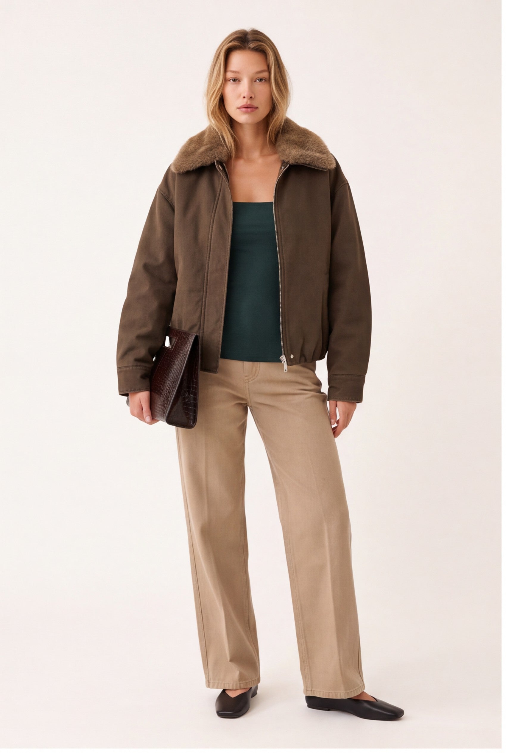PARKA COURTE - DARREN - CHOCOLAT
