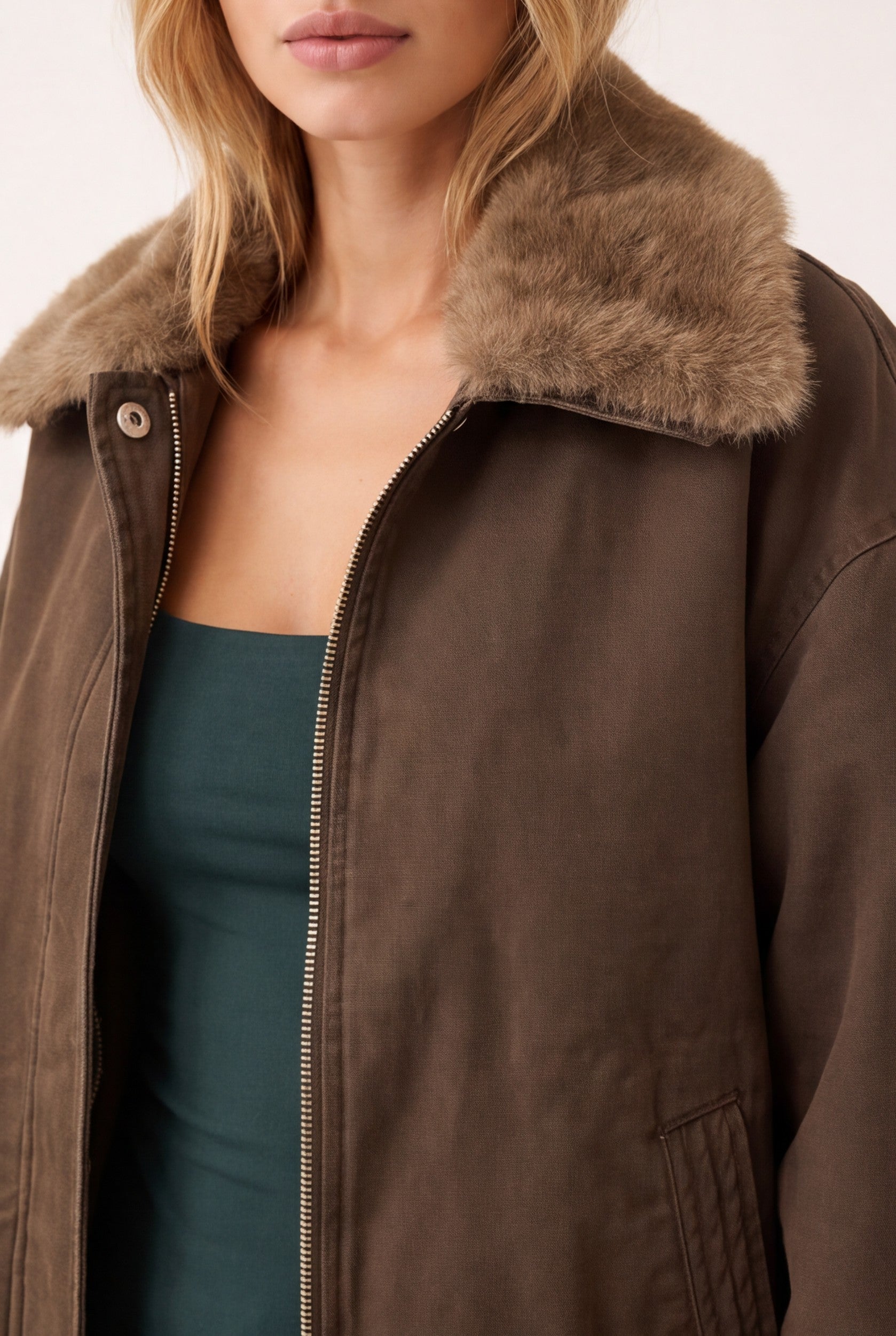 PARKA COURTE - DARREN - CHOCOLAT