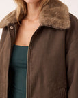 PARKA COURTE - DARREN - CHOCOLAT