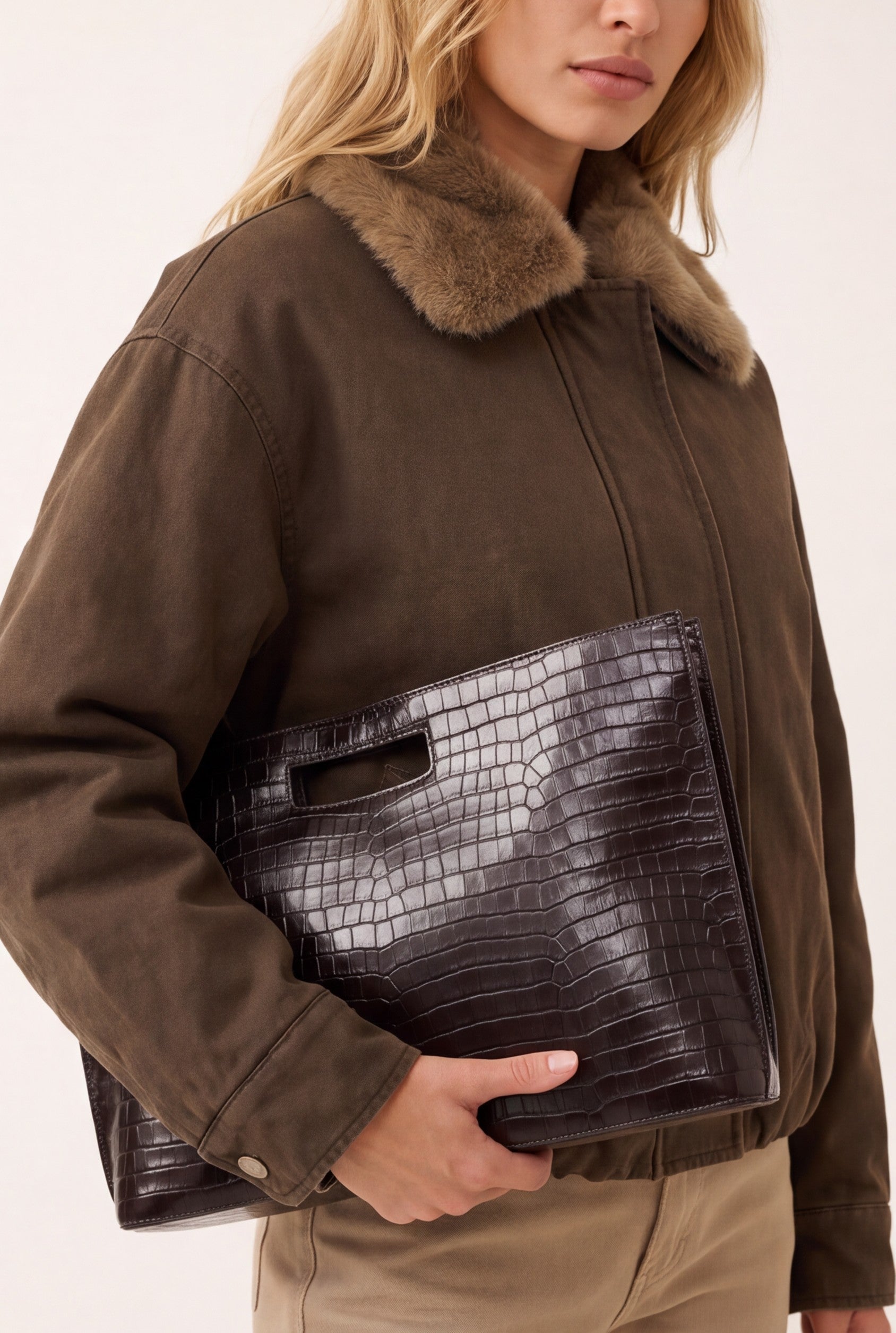 PARKA COURTE - DARREN - CHOCOLAT