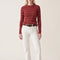 PULL RAS DE COU RAYE - OLYMPE - BLUSH