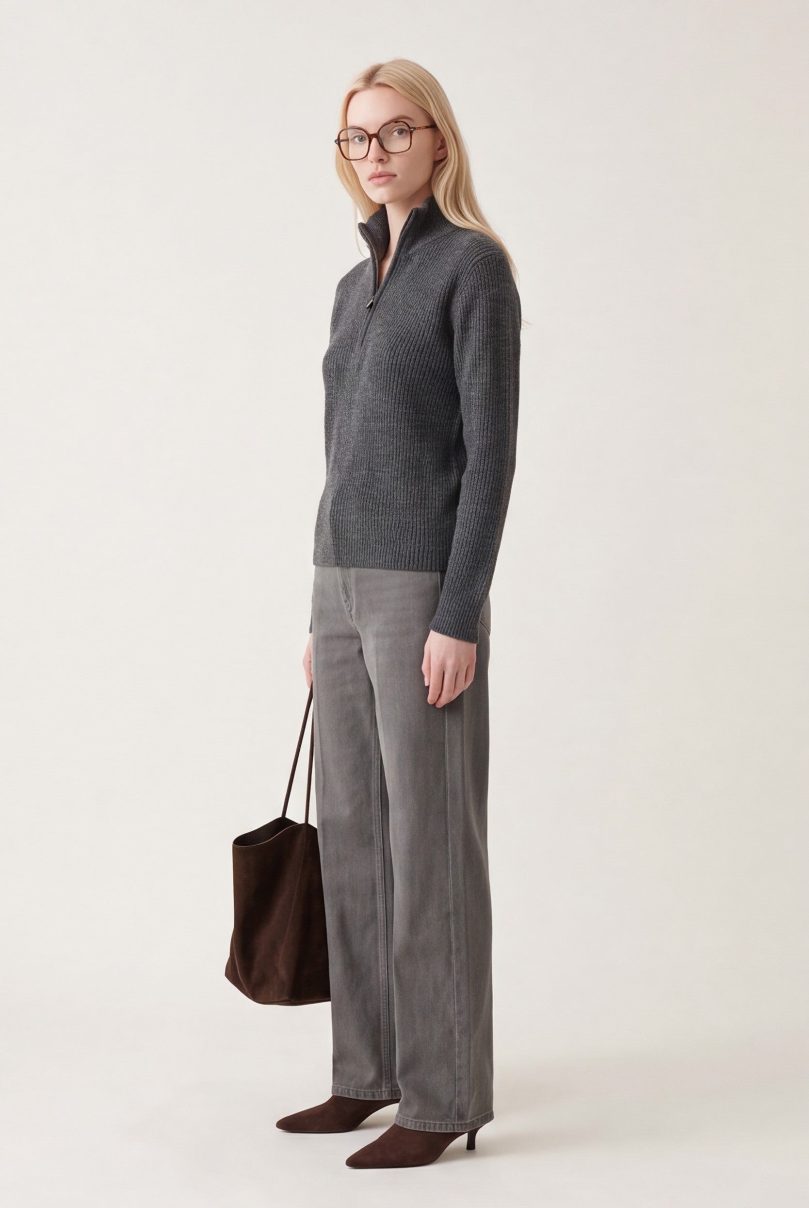 PULL ZIPPE - OLYMPE - ANTHRACITE