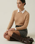 PULL TORSADES - DANITA - CAMEL