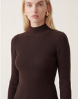 PULL COL MONTANT - D-BAYRON - BRUN