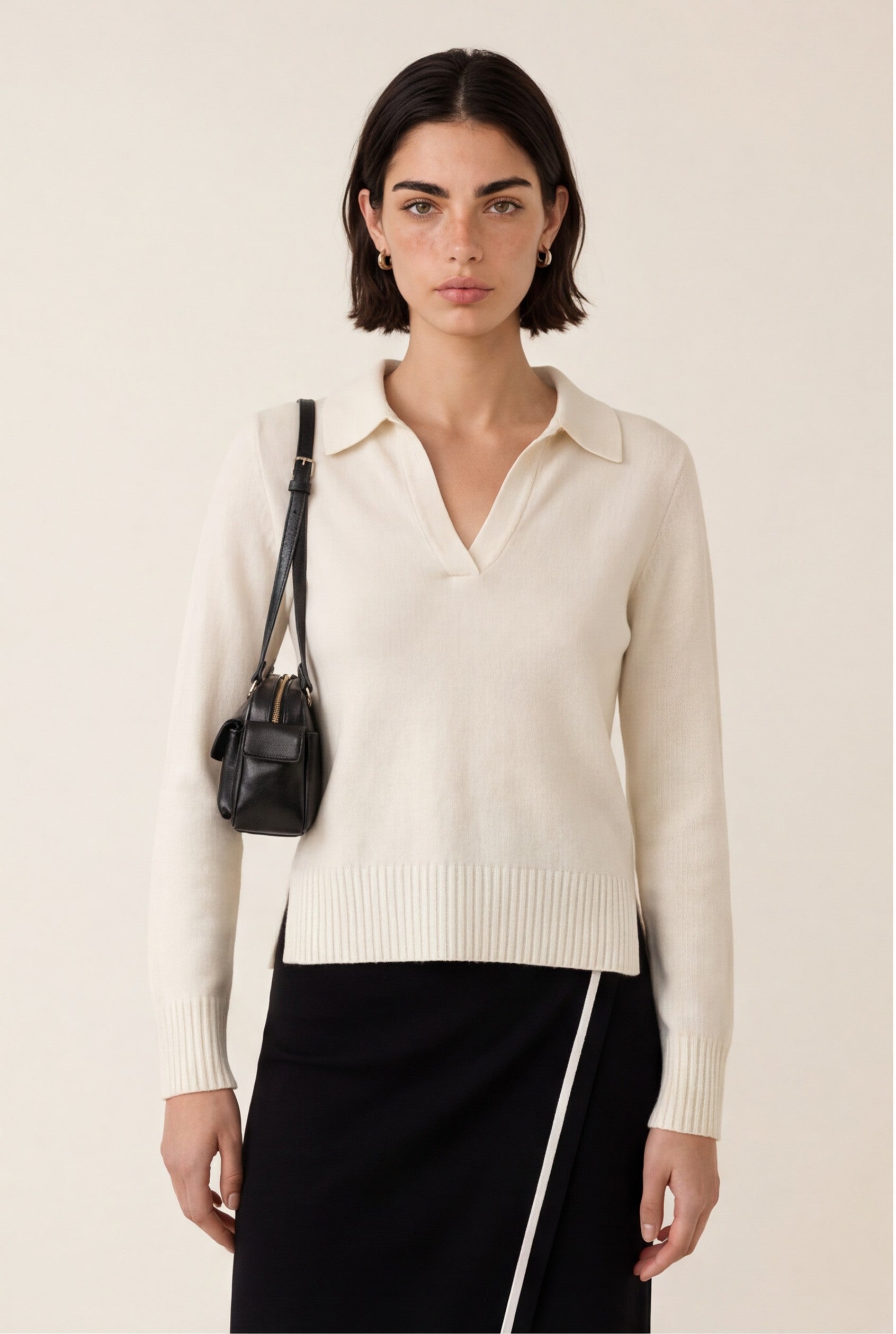 PULL POLO - DOROTHEE - ECRU