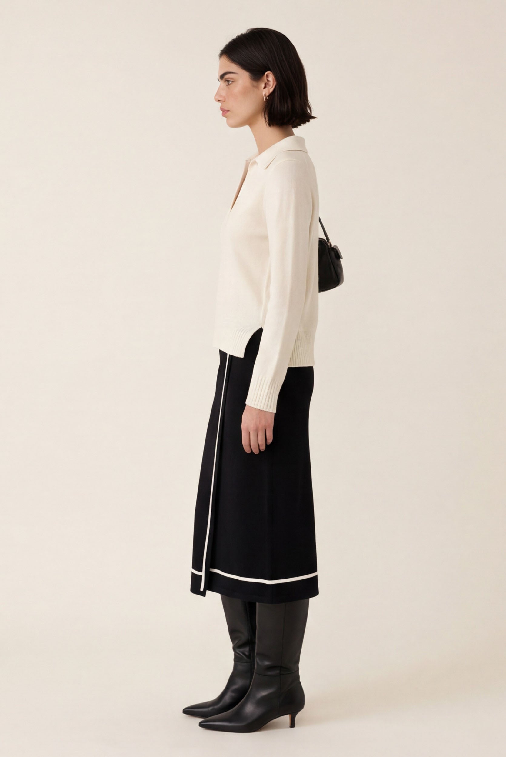 PULL POLO - DOROTHEE - ECRU