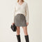 PULL COL V TORSADE - DARI - ECRU