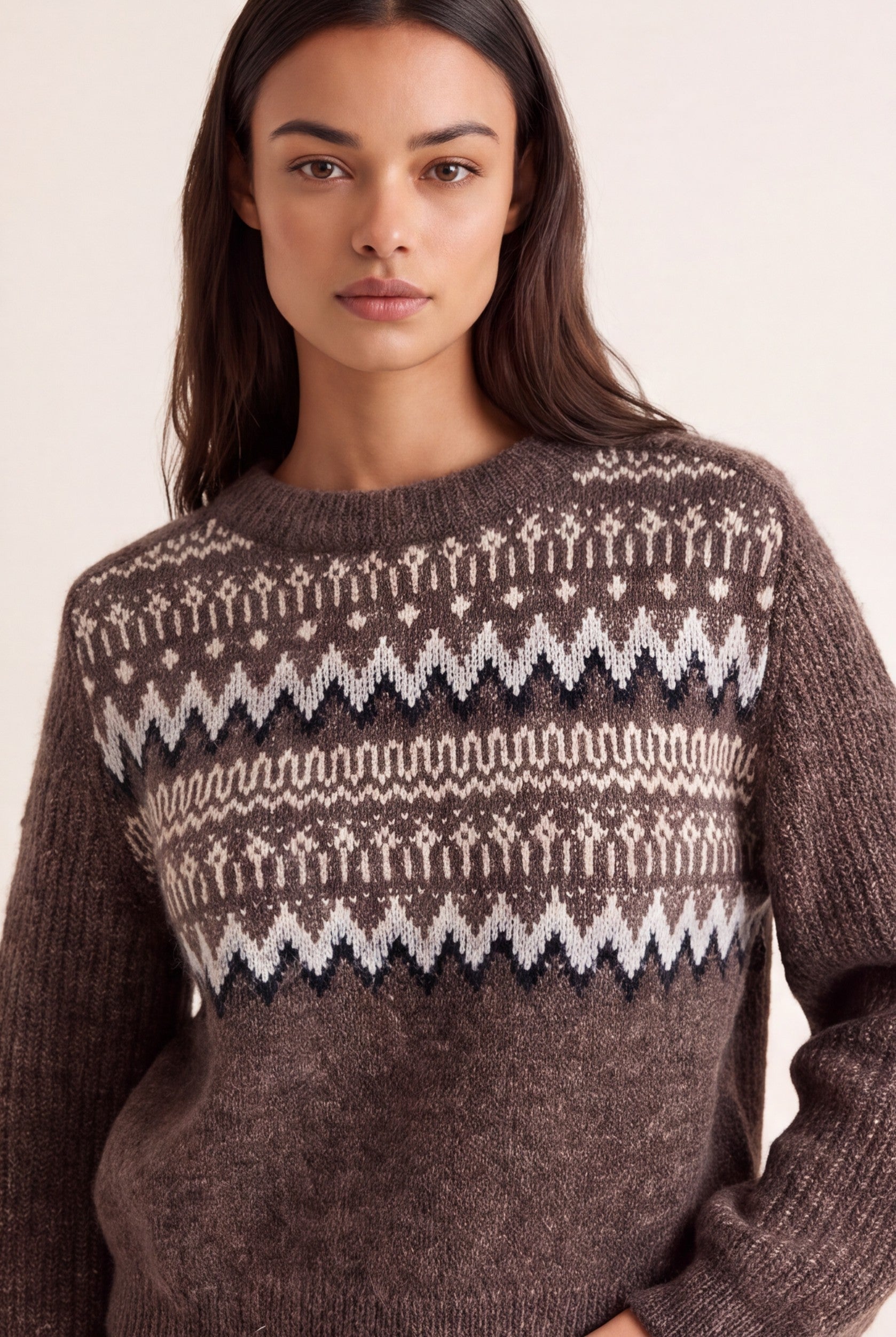 PULL - DJENNA - CHOCOLAT