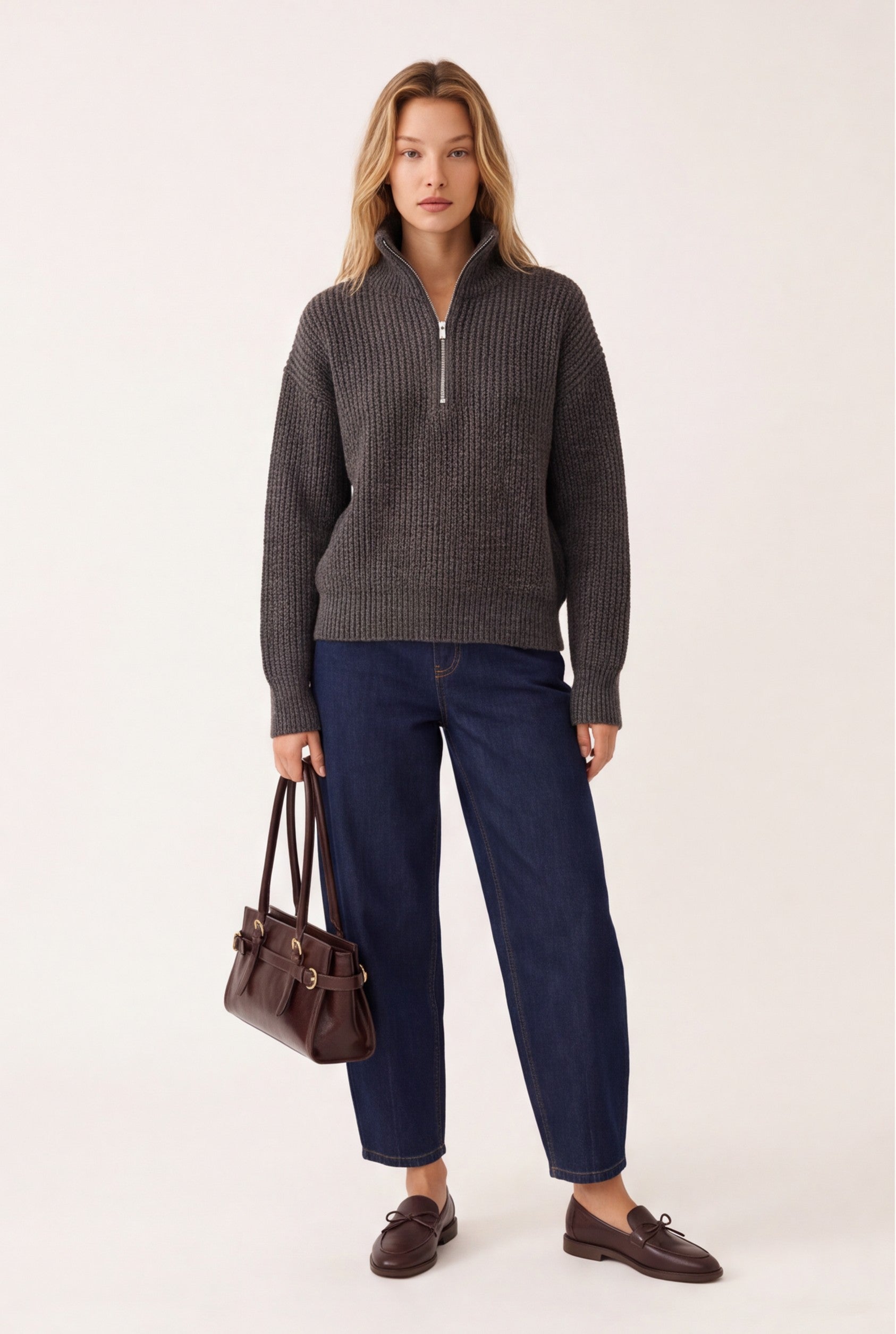 PULL CAMIONNEUR - DALTON - CHOCOLAT