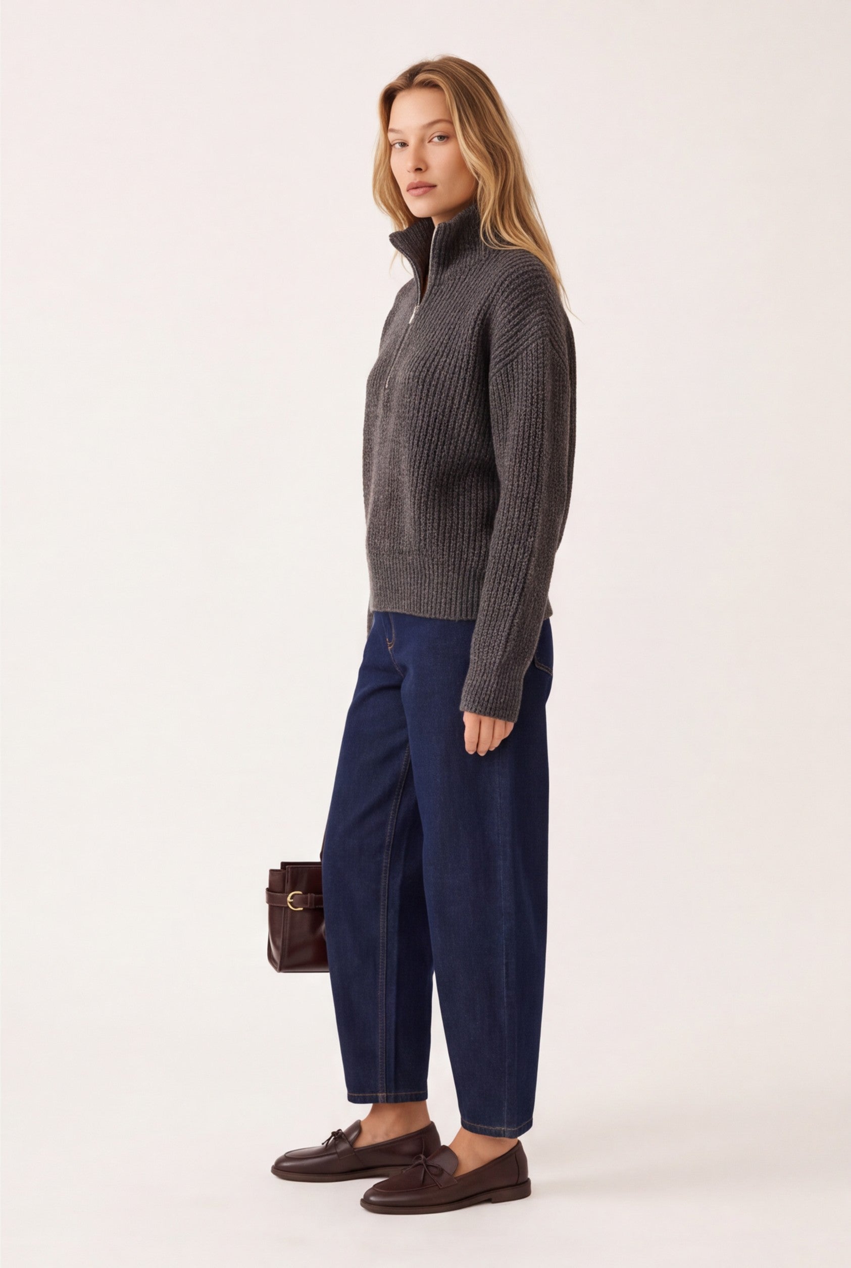 PULL CAMIONNEUR - DALTON - CHOCOLAT