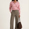 PULL POLO RAYE - DARIA - ROSE/ROUGE