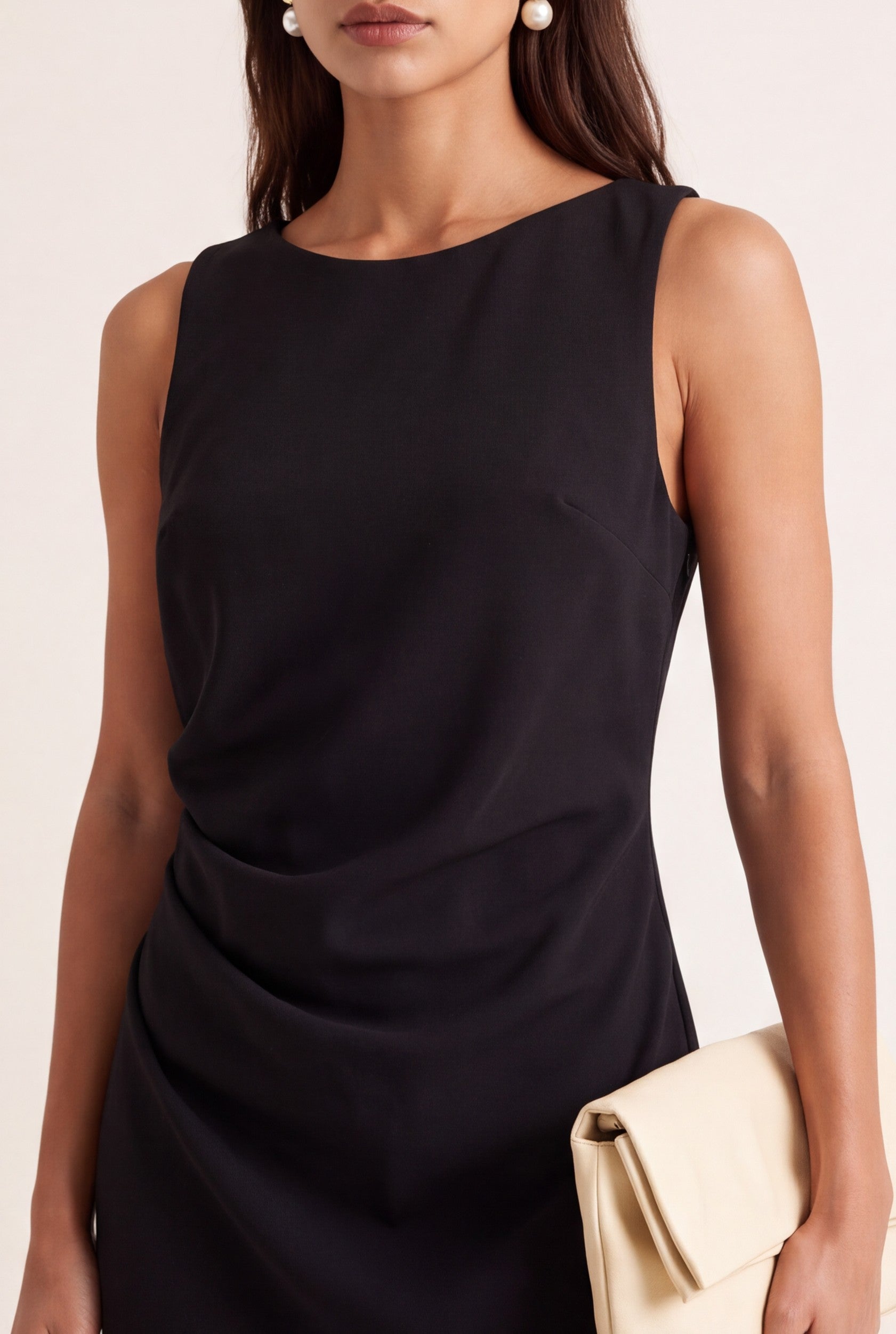 ROBE COURTE - DELTA - NOIR