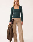 TEE-SHIRT ML - CLEMENTINE - DARK TEAL
