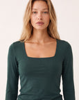 TEE-SHIRT ML - CLEMENTINE - DARK TEAL