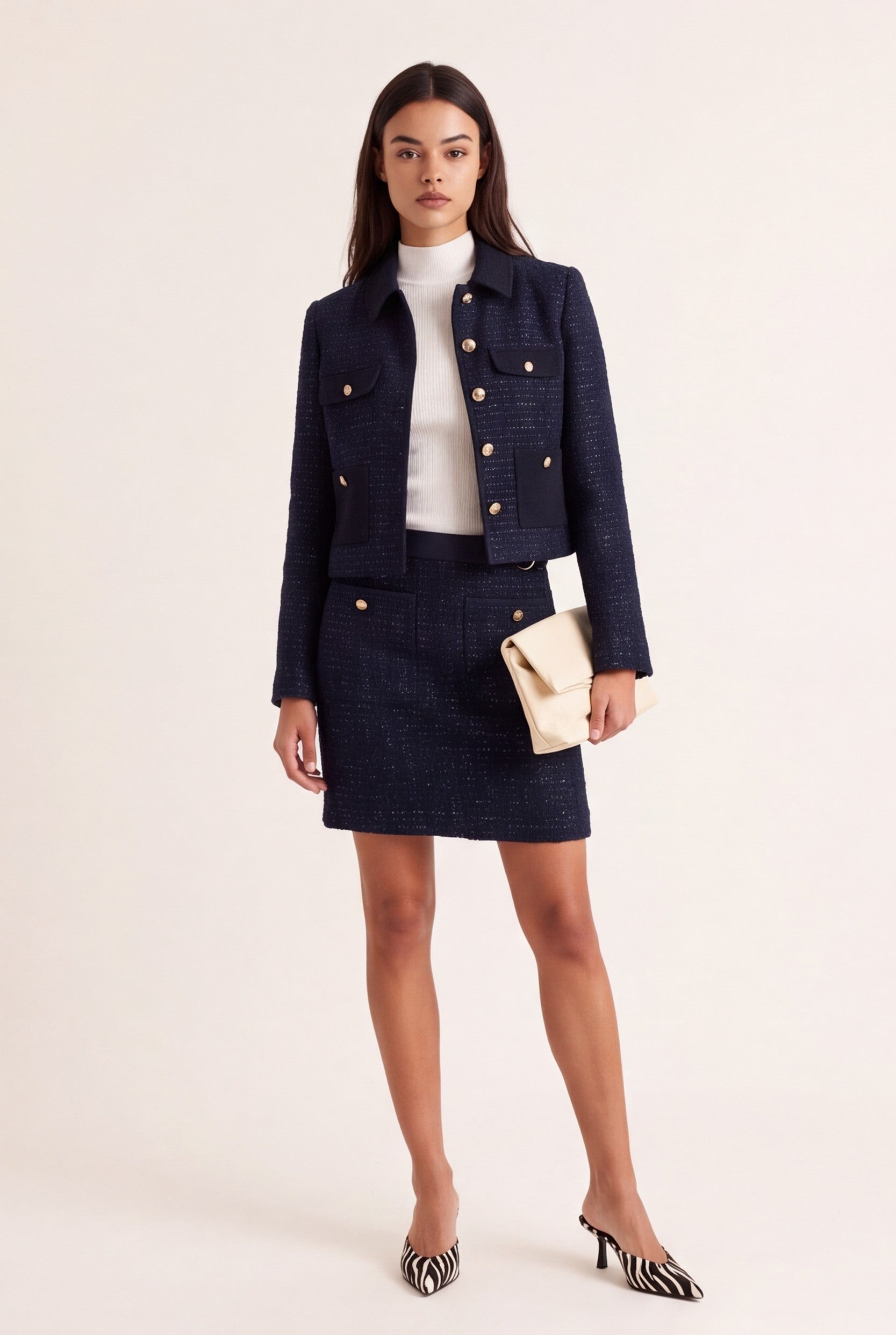 VESTE COURTE - DANIELLA - MARINE