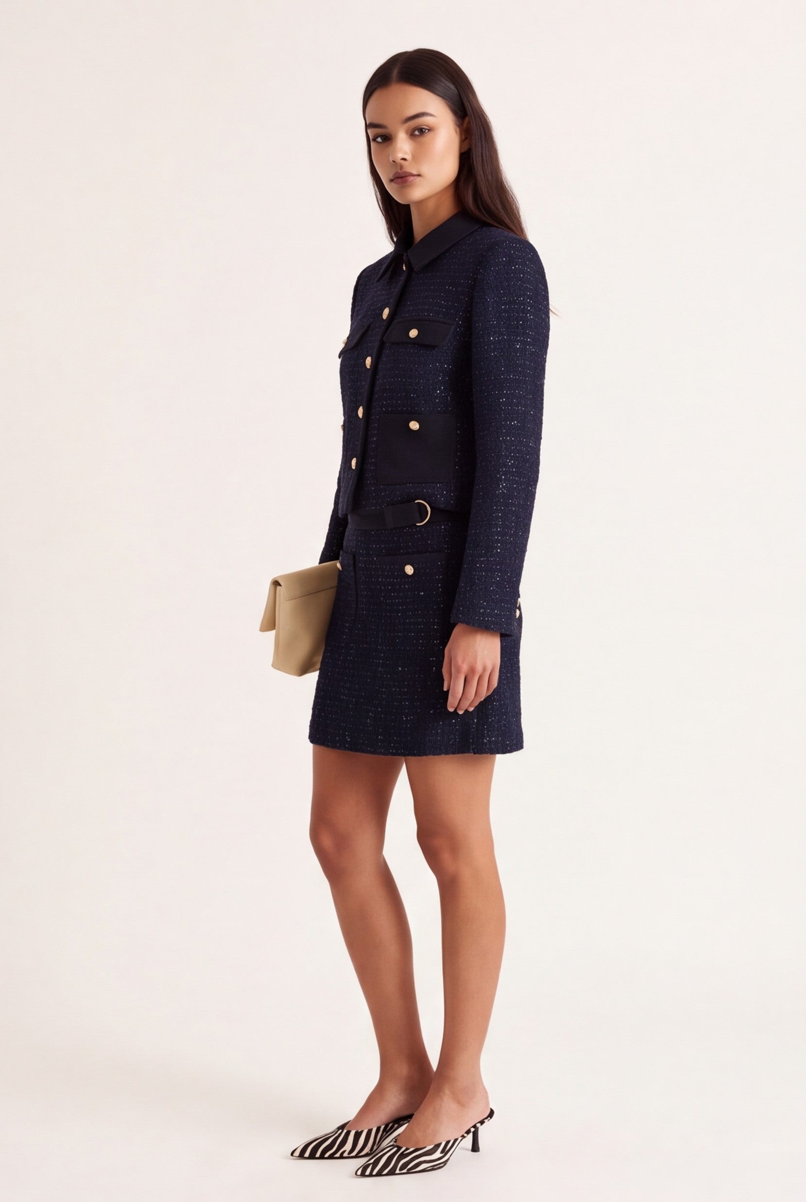 VESTE COURTE - DANIELLA - MARINE