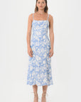 ROBE MIDI - ASTREE - BLEU