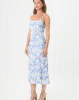 ROBE MIDI - ASTREE - BLEU