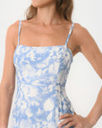 ROBE MIDI - ASTREE - BLEU