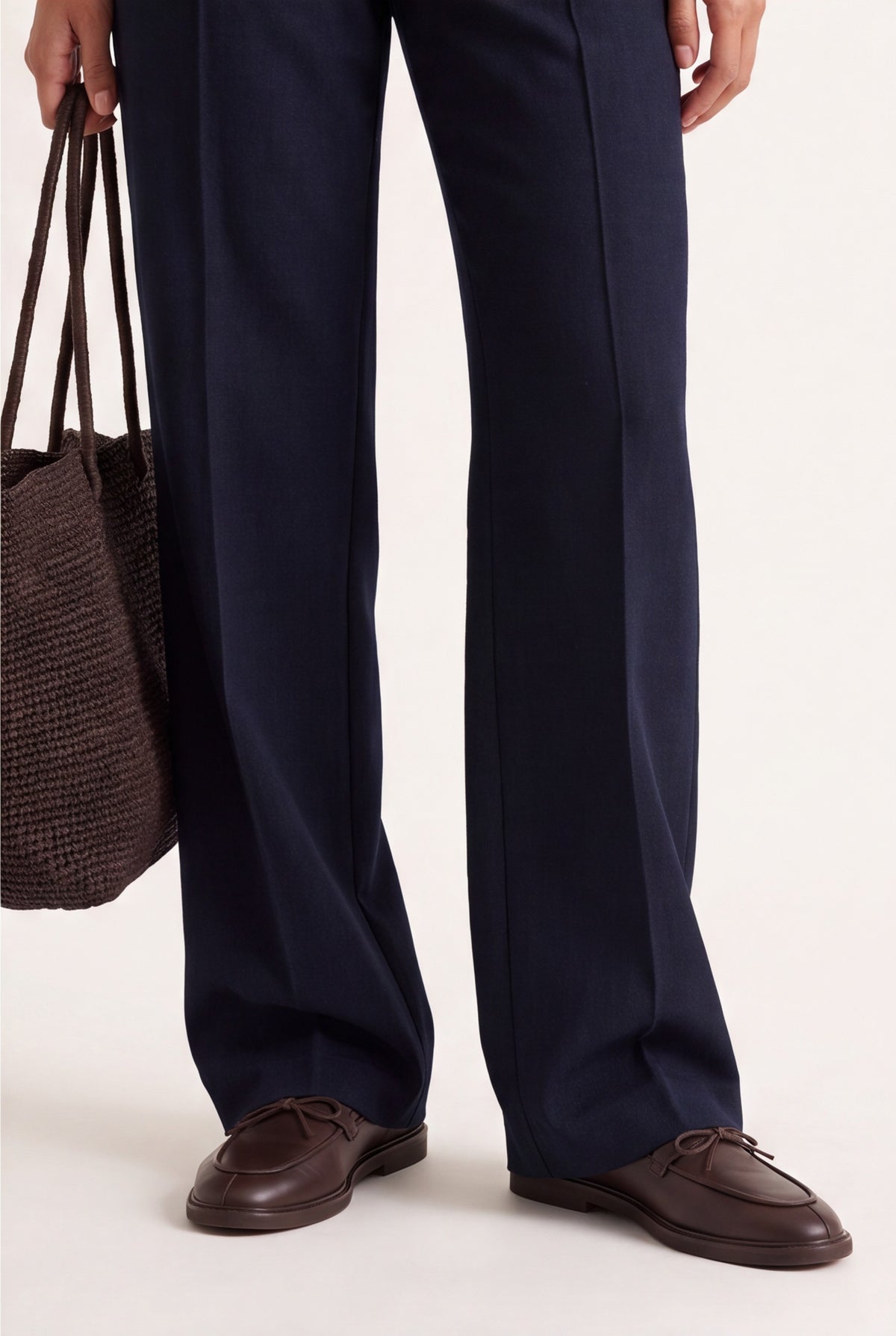 PANTALON TAILLE BASSE - CLEO - MARINE