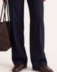 PANTALON TAILLE BASSE - CLEO - MARINE