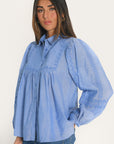 CHEMISIER BRODERIES  - AICHA - CHAMBRAY