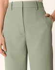 PANTALON TAILLE HAUTE - SAUGE - ALBA