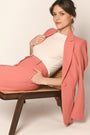 VESTE LONGUE - TERRACOTTA - ALBA