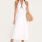 ROBE MIDI - ALICE - BLANC