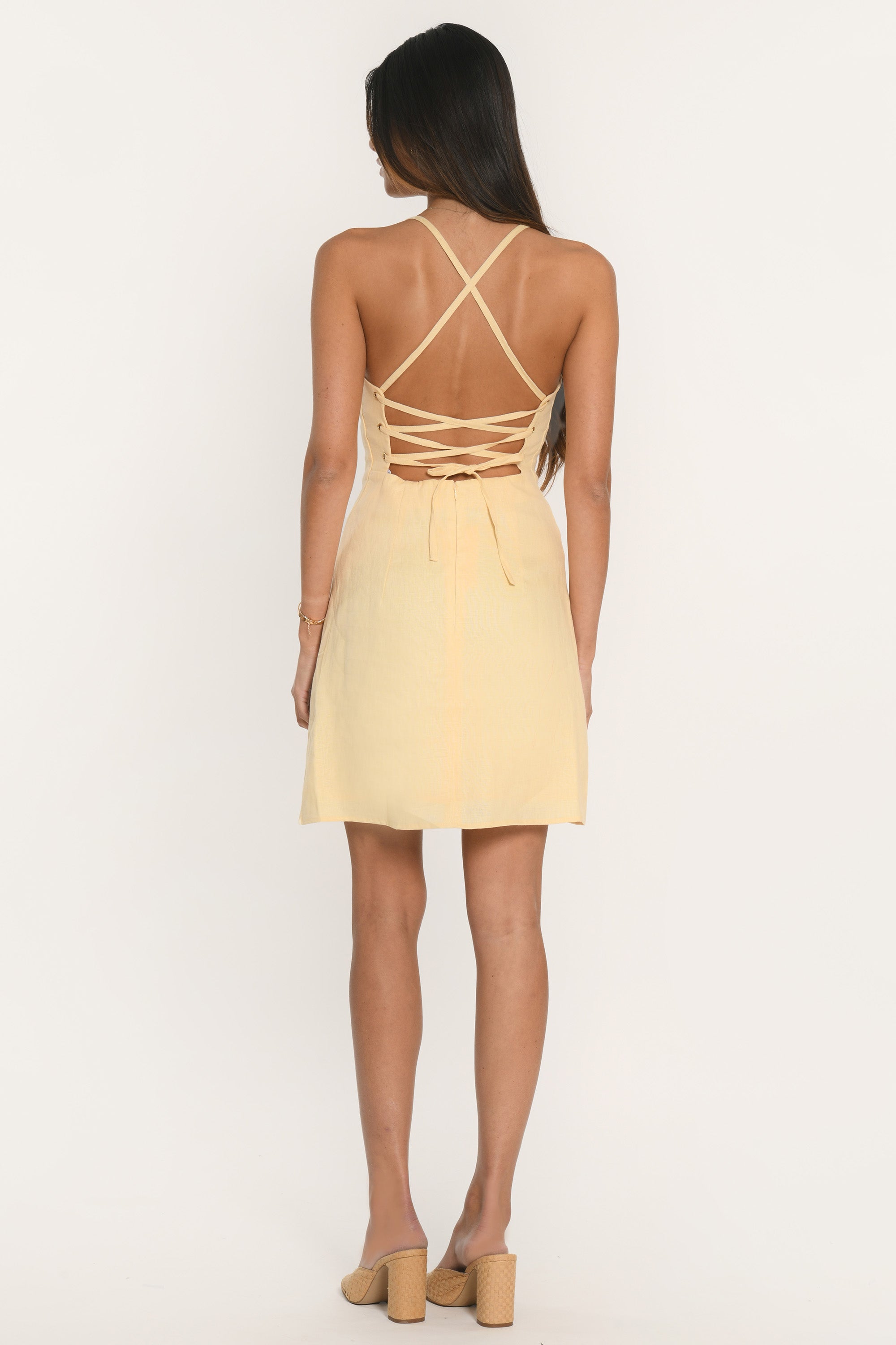 ROBE LACEE - ALICE - JAUNE