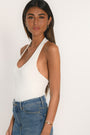 T-SHIRT DOS NU - ALICE - BLANC