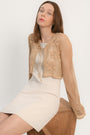 GILET MANCHES LONGUE - ALICIA - BEIGE