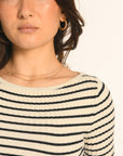 PULL - ÉCRU/NAVY - ALIDA