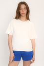TEE SHIRT MANCHES COURTES - ALISSON - BLANC