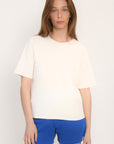 TEE SHIRT MANCHES COURTES - ALISSON - BLANC