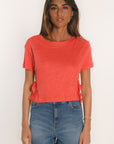 T-SHIRT - ALLONA - STRAWBERRY