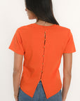 T-SHIRT - AMBRE - ORANGE