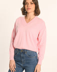 PULL COL V - ROSE PALE - ARVID