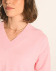 PULL COL V - ROSE PALE - ARVID