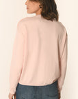 PULL BOUTONNÉ - ROSE PÂLE - AMELINA