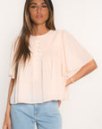 BLOUSE - ANAHI - ROSE POUDRE