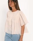 BLOUSE - ANAHI - ROSE POUDRE