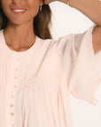 BLOUSE - ANAHI - ROSE POUDRE