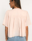 BLOUSE - ANAHI - ROSE POUDRE