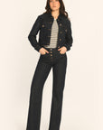 VESTE CROPPED - RINSE - ARIETTE