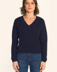 PULL COL V - NAVY - ARVID