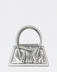 BAG TINY CROCO SILVER