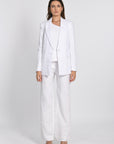 VESTE TAILLEUR LIN WASHED PALOMA WHITE