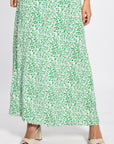 ROBE PRINT ANIMALIER ISABELLA VERT