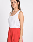 TANK TOP "K" MIA WHITE